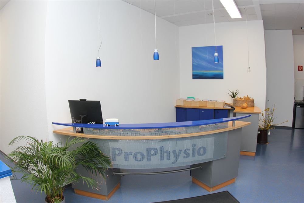 Empfangstresen der Praxis ProPhysio